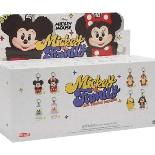 Pop Mart Disney Mickey Family Together Series Plush Keychain Sealed Case (8 Blind Box), from StockX