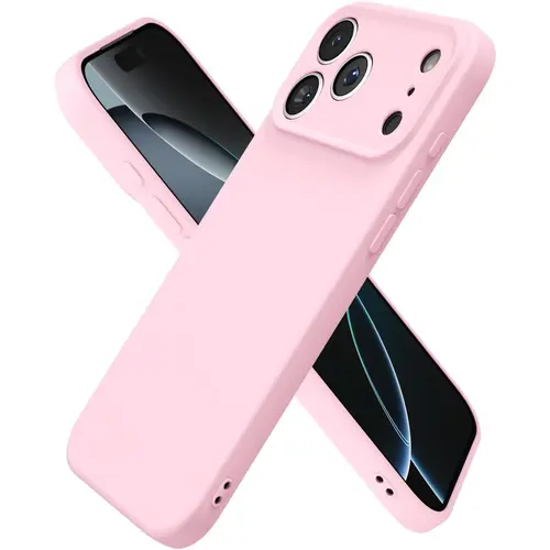 Phone Cases for iPhone 17,16,15,14 Plus,13 Pro Max Case Silicone, Ultra Slim Thin Phone Case, Plain Solid Color Minimalist Aesthetic Cute Girly Design, Soft Rubber Gel TPU with Camera Cover for iPhone 17 Pro Max,back to school,back to school haul
