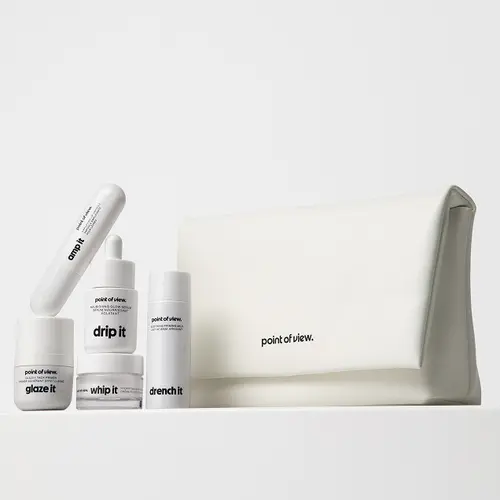 Shrunk It by Point of View Beauty: Ultimate (mini) Routine for Skin Repair, Hydration, and Glow Deep Treatment Set
