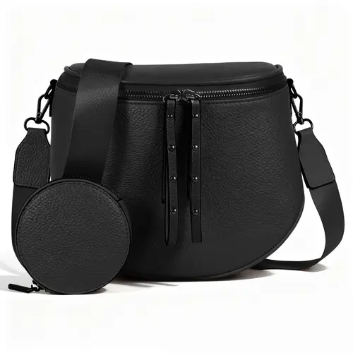【Limited-Time Sale】CHERUBEL Large Fanny Pack Crossbody Sling Bags with Adjustable Strap and Coin Purse- Travel Outing Essential, Compact Cosmetic/Personal Item Pouch, Ideal Birthday Gift for Girlfriend, Crossbody Bags For Women, Bags For Women, Casual Wea