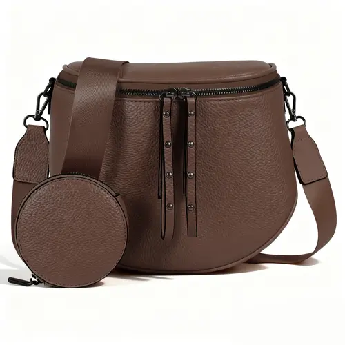 CHERUBEL Women's Crossbody & Shoulder Bag - Waterproof Leather Pouch with Adjustable Strap, Large Capacity, Compact Design, Ideal for Outings & Travel, Perfect Gift, Accessories for Women, Crossbody Bags For Women