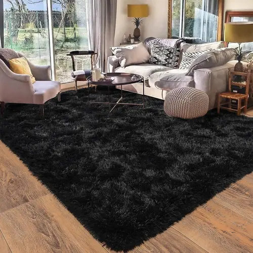 WISH TREE 9x12ft Large Shaggy High Pile Floor Rug, Super Soft Non-Slip Decorative Area Rug for Living Room, Bedroom Home Aesthetic Decor, Floor Rugs, Super Soft Rug