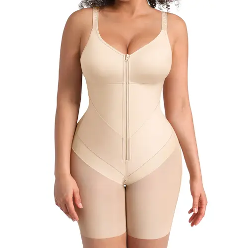 FeelinGirl FeelVibe New Design Fajas Colombianas Shapewear For Women Full Body Shapewear Butt Lifter With Zipper Front