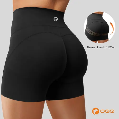 OQQ Women’s High Waist Butt-Lift Shorts for Women Gym Yoga Running Sport Active Exercise Shorts,back to school shopping,clothes for back to school,first day of school outfits