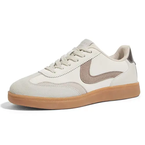 LUCKY STEP Women's Retro Fashion Sneakers Classic Casual Walking Shoes Non Slip Comfort Skate Shoes tiktokshopspringglowup tiktokshopbacktoschool,back to school,back to school haul