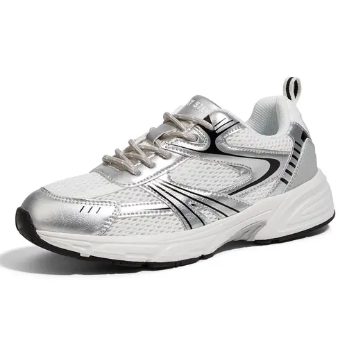 LUCKY STEP Women's Breathable Mesh Chunky Sneakers, Lightweight Lace-Up Running Shoes for Casual Wear and Workouts, Shoes For Women, Female Shoes tiktokshopbacktoschool,back to school,back to school haul