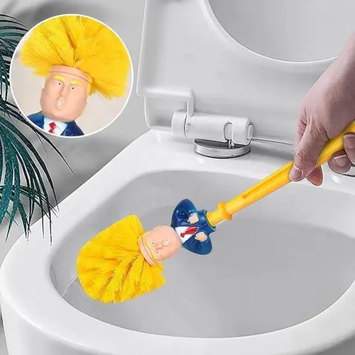 Silicone Toilet Brush Scrubber Tool - Cute Yellow, Angled Head, 360° Deep Cleaning, Mold-Resistant, Quick Dry, Non-Scratch, Ergonomic Handle, Durable, Easy-to-Store, with Base, Bathroom Home Cleaning Essential