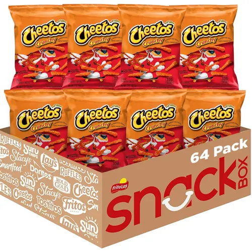 Cheetos Crunchy Cheese Snacks, 2oz 64 Count