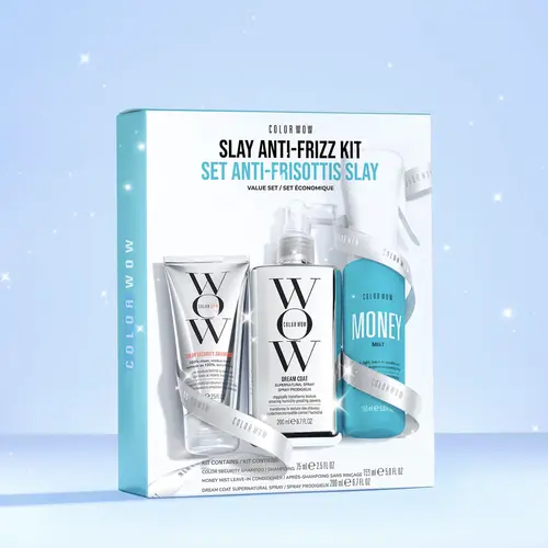 Color Wow SLAY Anti-Frizz Kit - Value Set for Glossy Sleek Frizz-Free Hair with Heat Protection & Lightweight Hydration for All Hair Types