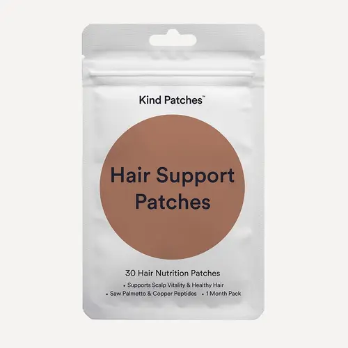 Kind Patches: Hair Support Patches, 30 Hair Nutrition Patches, Scalp Nourishment & Vitality, Saw Palmetto, Copper Peptides, Vegan, 1 Month Supply