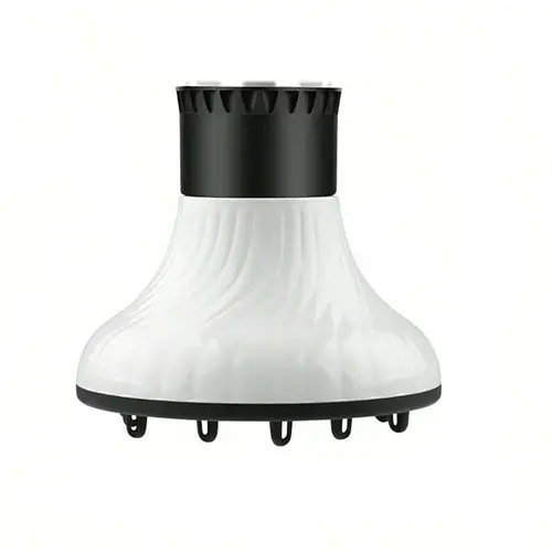 Universal Hair Diffuser Adaptable Hair Dryer Attachment for Blow Dryer Nozzles from 1.7 to 2.2 inch Diameter (White)
