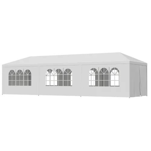 Outdoor Canopy Shelter - SUPERDEAL Large-Size Shaded Canopy with Steel Frame, Polyethylene Material, Multi-Size Options for Wedding, Party Events (White),summerwins, Large Outdoor Tents, Canopy Tents,back to school,back to school haul