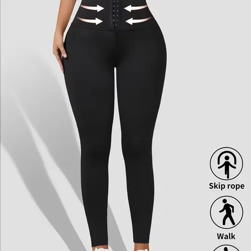 Women's High-Waisted Corset Leggings - Female Universal Multi-Function Tummy Control Body Shaper, Seamless Compression Fitness Pants, Full Length Stretch Athletic Sportswear, Machine Washable Slimming Activewear for Yoga, Faja Joggers