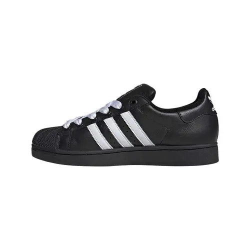 Adidas Superstar 2 'Black White' Men's Solid Shell Toe Sports Footwear - Street Style Sneakers, Shoes, Everyday Casual Style for City Days Trainers