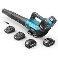 SEESII 40V Cordless Leaf Blower with 680CFM/210MPH Brushless Motor, 2x 4000mAh Batteries & 2 Chargers, Variable Speed & Turbo Button for Lawn Care & Debris Removal