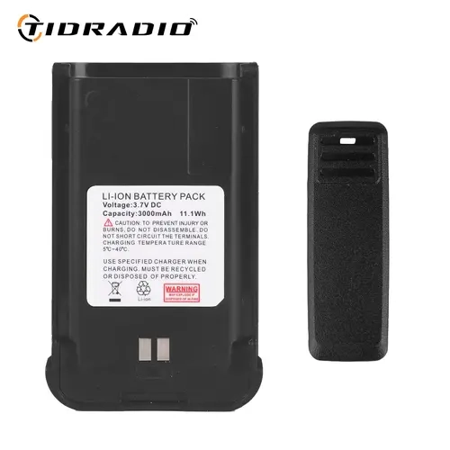TIDRADIO M15 G18 G19 Compatible 3000mAh Li-Ion Battery with Belt Clip for Two Way Radio,back to school,back to school haul