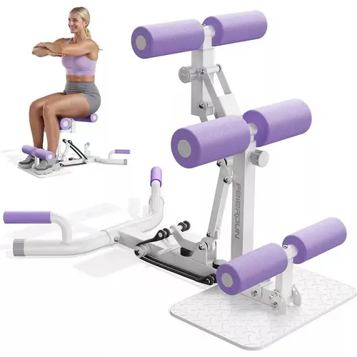 Feierdun FED Fitness Series DQ2 Deep Squat Machine - 1 Machine for More Routines, Home Gym Equipment, Adjustable Glute Workout, Sit-Ups Assist, Core Training Home Workout Gear