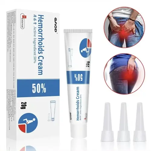 Herbal Hemorrhoids Treatment Ointment Cream (2 Pcs, 50% Active Ingredients) - Body Care Therapy for Adults, Relieves Itching, Burning, Discomfort