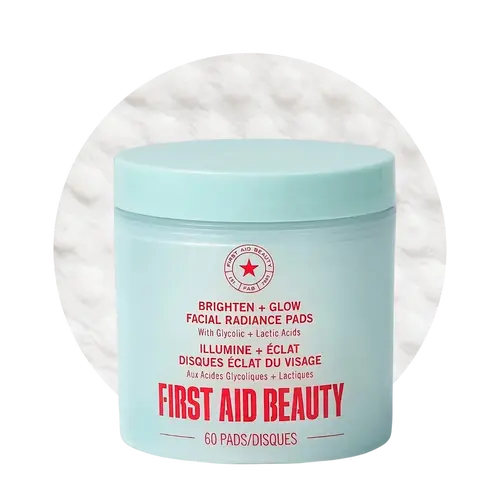 Brighten + Glow Facial Radiance Pads with Glycolic + Lactic Acids