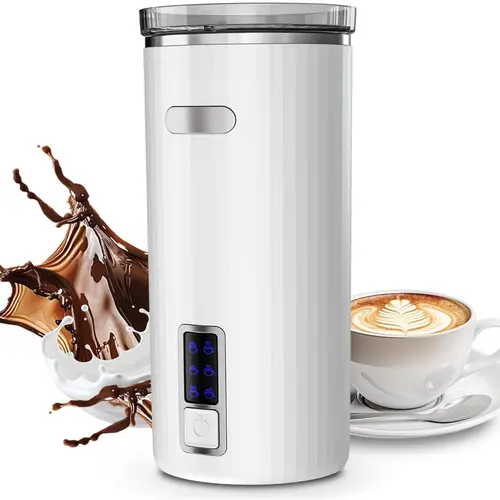 Kismile 6-in-1 Electric Milk Frother – Hot & Cold Foam Maker, Stainless Steel Inner Tank, Automatic Milk Steamer for Lattes & Cappuccinos,  Coffee Accessories