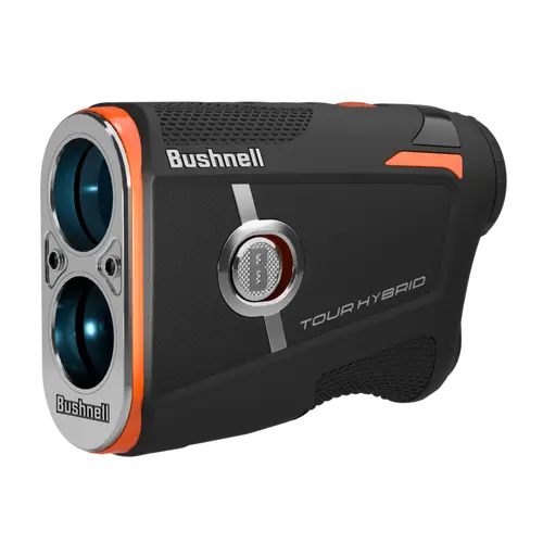 Bushnell Tour Hybrid Golf Rangefinder - Unisex Adult Handheld with Slope-Compensated Laser, GPS Distances, Magnetic Mount, Pinseeker with Visual Jolt for Precise Club Selections, Tour-Level Accuracy, Faster Decisions, Golf Gifts for Him