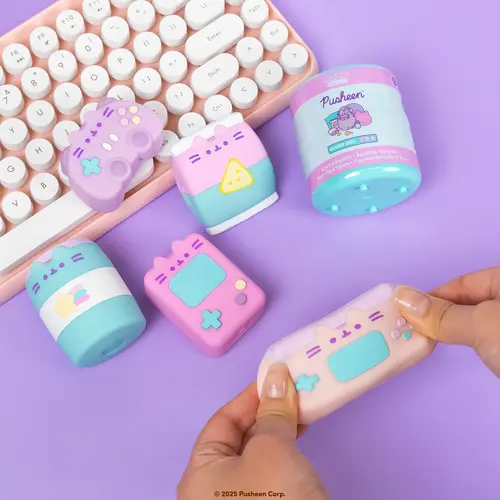 Hamee Pusheen Capsule Squishies (Series 7 - Gamer Girl) - Surprise Blind Box Cute Water Filled Squishy Toy