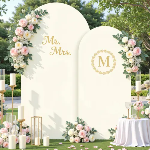 Spandex-Elastane Solid Arch Cover Set (Cover Only) - Stretchy Photoshoot Backdrop, Wedding Backdrop Fabric, Party Decoration Supplies, Festive Photo Wall for 6FT-7.2FT Frames, Multiple Uses
