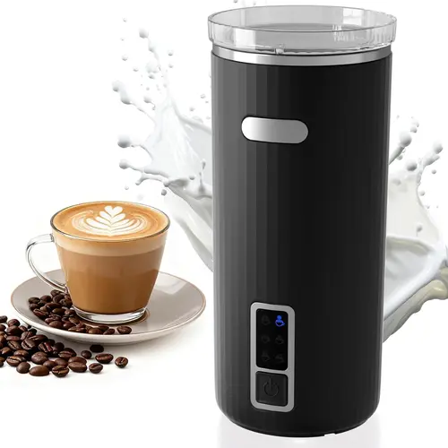 COWSAR 6-in-1 Milk Steamer and Frother, Hot & Cold Foam Milk Warmer  with Temperature Control, for Cold/Hot Foam & Heated Milk, Stainless Steel Inner, Perfect for Home and Office Use