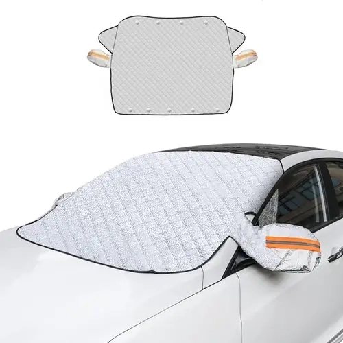 57''x44'' Universal All-Season Car Windshield Snow Cover & SunShade,  Winter Dust Rain Ice Frost Guard Protector, Suitable for Car Winter Protection Snow & Summer Sunshade