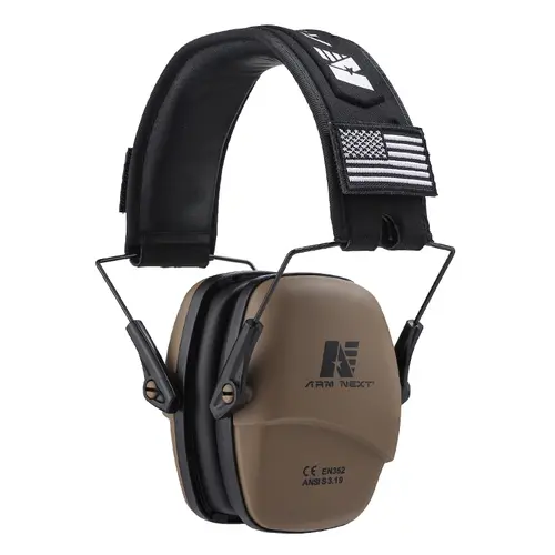ARM NEXT Folding Hearing Protector 26dB NRR High Performance Ear Muffs CE ANSI Certified Lightweight Comfort Detachable Ear Pads Foldable for Shooting Hunting Lawn Mowing Chainsaw Work