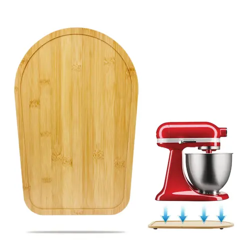 GJANSH Bamboo Sliding Mat for KitchenAid Mixer (4.5-5 Qt) - Heavy Appliance Slider & Countertop Protector toolupgrade