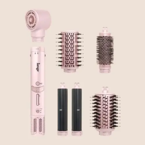 L'ANGE HAIR - TurboStyle 5-in-1 Air Styling & Drying System - Auto-Wrap Curlers, Volumizing Brush, Plug, Storage Bag, Curling Iron Set, Flawless Salon-Quality Results, Fast-Drying Brushless Motor