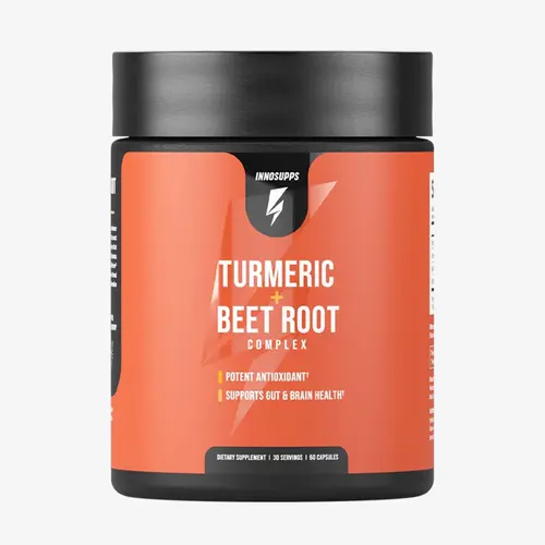 Inno Supps Turmeric + Beet Root Complex - 60 Capsules for Antioxidant Support, Natural Energy, and Overall Vitality