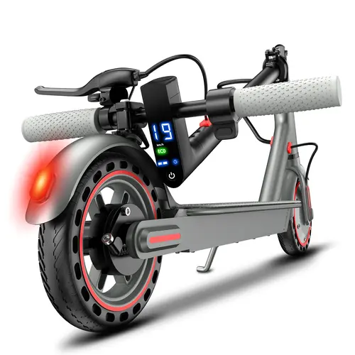 Adult Foldable Electric Scooter, 350W Brushless Motor, 28MPH Speed, 8.5-Inch Solid Shock-Absorbing Explosion-Proof Tires, 7.8Ah Battery, 3 Speed Modes, Portable Multifunctional City Commuter, App Control, Front & Rear Lights, 12 Months Support
