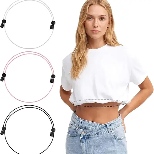3Pcs Shirt Tuck Band Women, Adjustable Tool for Sweater and Shirts Belly Leaking Elastic Crop Bands to Change The Style of Your Tops Shirt Stays Belt for Women,back to school,back to school haul