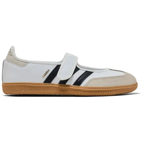 Adidas Samba Jane White Black Gum JR1402 Women's Fashion Shoes New