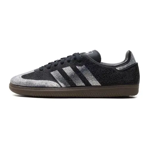Adidas Samba OG 'Black Silver Rhinestones' Women's Perfect Fashion Footwear Statement Shoe All Seasons Durable Walking Everyday Shoe Girl, Sneaker, Walking Shoes