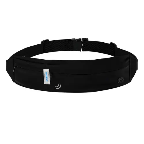 WATERFLY Unisex Running Waist Belt - Slim, Comfortable Fit, Water-Resistant Runners Pouch, Outdoor Jogging Gear, Phone Holder for Marathon, Workout Activewear Accessory