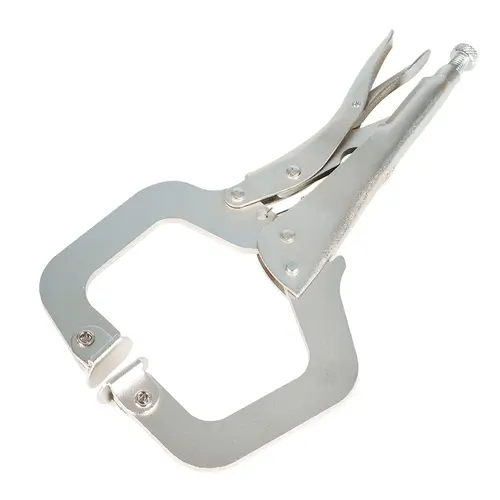 findmall Heavy Duty Metal Multi-Size C-Clamps (6 in, 11 in) - Locking Clamps with Scratch-Safe Swivel Pad Grip, Adjustable Turn Screw, Hardware Tools for Shop, Cabinetry, Odd Shapes