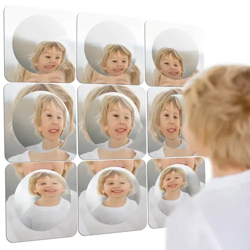 Special Supplies Sensory Bubble Wall Mirror - Interactive Acrylic Mirrors for Wall Decoration and Sensory Toys for Kids Classroom or Home -Sensory Room Decor -Visual, Tactile Stimulation