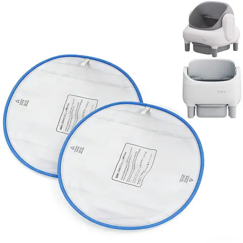 FUMOI Universal Waterproof Litter Tray Liners, 2-Pack 14.96"x11.81" Auto Cleaning Accessory with Total Leak-Proof Protection, Enclosure Add-On That Protects Floor from Messes