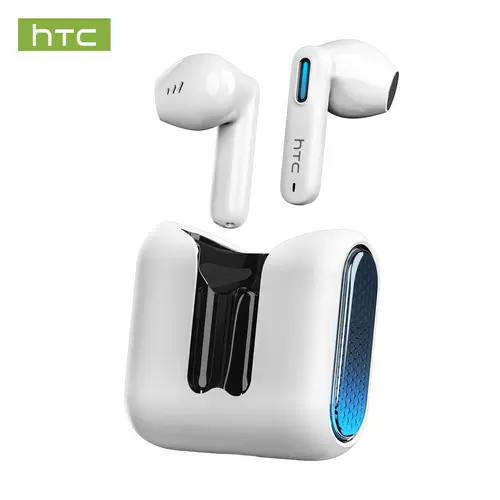 HTC NE49 Bluetooth Earphones 6.0 with Charging Case IPX5 Waterproof 35 Hours Battery Life Built-in Microphone for Hands-Free Calls