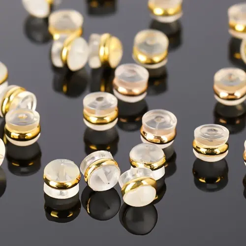 20PCS Silicone Earring Backs – Soft Hypoallergenic Clear Locking Backs for Studs & Dangle Earrings, Secure Support for Heavy Earrings, DIY Jewelry Accessories, Earring Backings