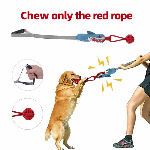 Kawiwi Interactive Dog Pulling Toy (Interactive Only • Not a Chew Toy • No Unattended Play), Dog Toy with a Sound Squeaky, Tug of War Toys for Puppies to Large Dogs to Grind the Teeth, Conserve Dog's Energy and Strengthen Bond with Master