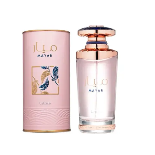 Lattafa Perfumes Mayar Pink Women's Eau de Parfum (EDP) Spray, 3.4 oz (100 ml) Floral Sweet Long-Lasting Liquid Fragrance with Raspberry, Litchi, Violet Leaf, Peony, Jasmine White Rose, Vanilla, Musk