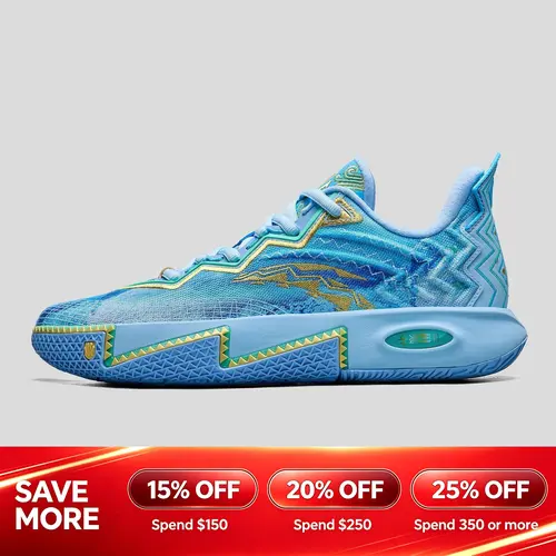[BACK TO SCHOOL] ANTA MEN KAI 2 Klay Thompson Basketball Shoes Professional Anti-Slip Blue Yellow Sports Shoes Indoor Court Outdoor Court Team Practice Game Day Hoop Shoes Kyrie Irving BTS