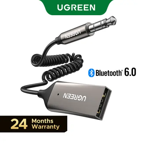 UGREEN 3.5mm Bluetooth Receiver Aux to Bluetooth 6.0 Adapter for Hands-Free Calls Compatible with Car Speaker and Home Audio with Built-in Microphone Aux Input for Car USB 2.0 to 3.5mm Jack Kit,DealsForYouDays Converter