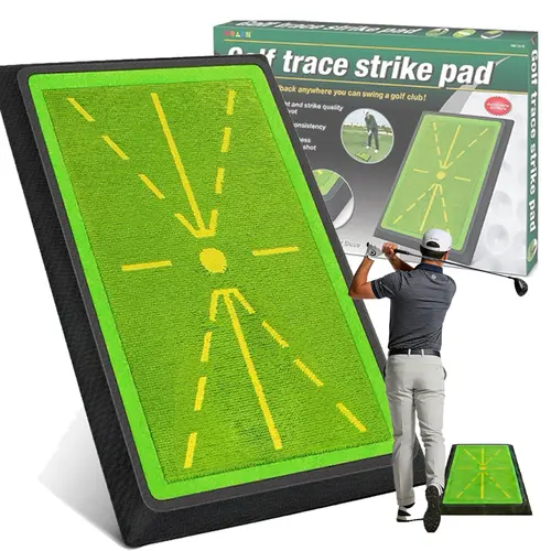 Golf Practice Mat, 17"x12" Sports Mat with Swing Path Feedback Detection, Indoor/Outdoor Training for Chipping & Driving, Golf Accessories by Summerwi, Practice Golf Mats