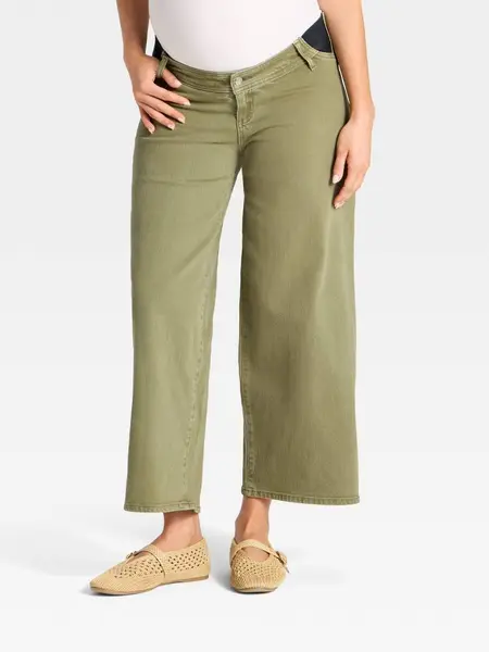 Isabel Maternity Wide Leg Maternity Jeans