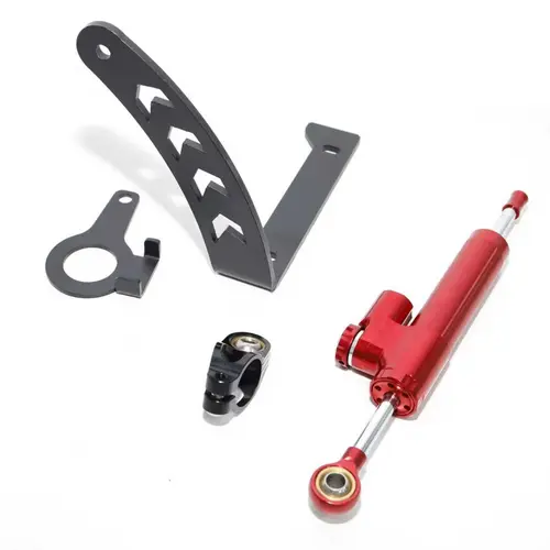 GT06 Scooter Exclusive Fit Steering Damper Kit - Includes Shock Absorber, Stabilizer for Control, Enhanced Ride Stability, Reduces Riding Vibrations